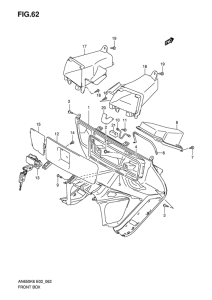 AN650 (ABS) Багажник передний