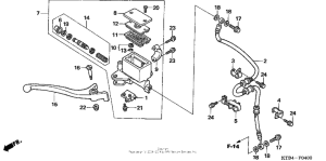 PS250 Передний главный тормозной цилиндр