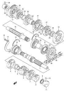GSF400 Трансмиссия