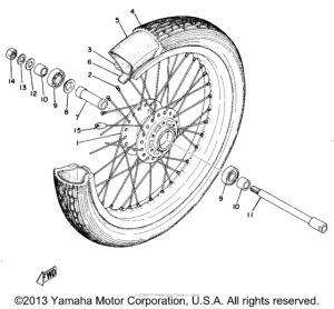 TZ750D Переднее колесо