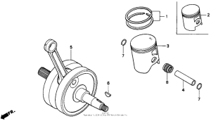 CR250R Коленвал