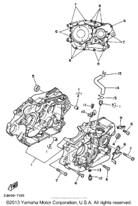 BW350T Картер двигателя
