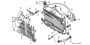 CR250R Радиатор