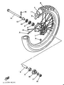 XTZ750 Переднее колесо