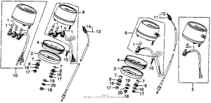 CJ360 Спидометр + тахометр