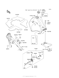 KL650 Топливный бак