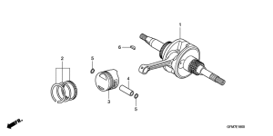 NHX110 Crankshaft / piston