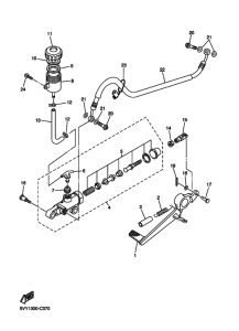 YZF-R1 Задний тормозной цилиндр