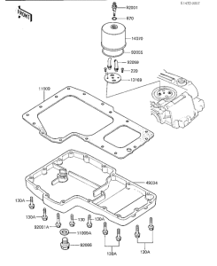 KZ250 Крышка сапуна / маслосборник