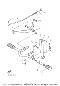 PW80T Подножки