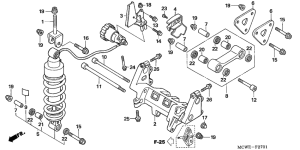 VFR800 (ABS) Rear cushion