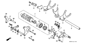  Вилка переключения передач