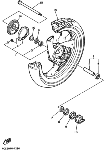 FJ1200A FJ1200AE FJ1200 Transom + tube