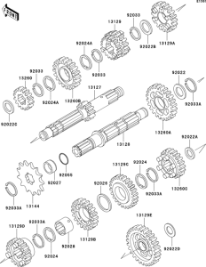 KLX300R Transmission(klx300-a7)