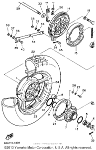 XV1100AC Переднее колесо