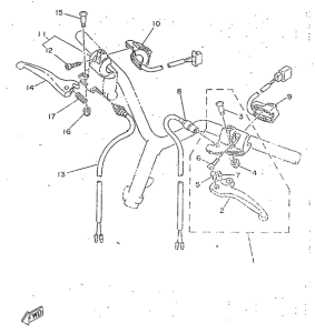 YA50R Handle switch. lever