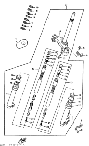 YE50 Передняя вилка