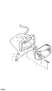 PE250 Задний фонарь