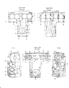 KZ1000 Crankcase bolt & stud pattern