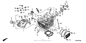  Cylinder head cover + cylinder head