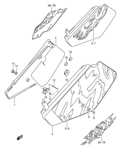 DR350 Обтекатель задний