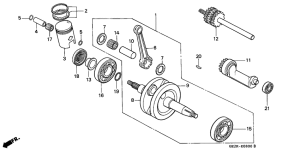 NSR50S Crankshaft / piston