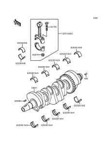ZX400 Коленвал