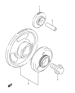 GSF1200S Муфта стартера