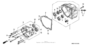 ST1100P Задний кожух картера