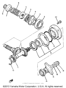 XJ750RH Промежуточный ведущий вал