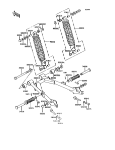 KH125 Swingarm / shock absorber