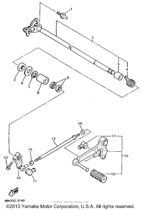GTS1000AE Вал переключения