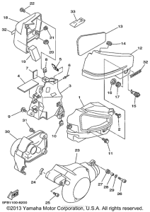 XVS650 Боковые обтекатели