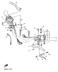 SR500 Handle switch. lever