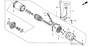 XRV650 Стартерный мотор