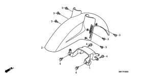 XL1000V (ABS) Переднее крыло