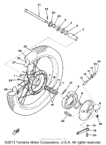 DT175G Переднее колесо