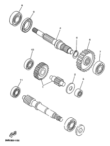 YP125D Трансмиссия