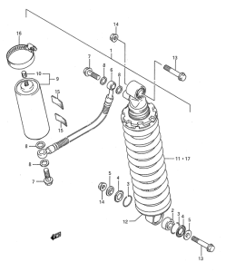 RM80 Задние амортизаторы