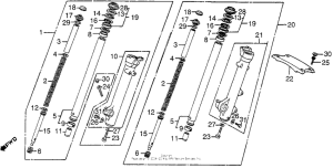 CB550 Передняя вилка