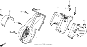 NH80 Fan cover + shroud + air guide cover