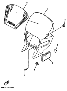 XT225 XT225H Cowling comp