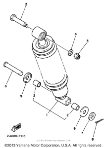 BW350U Амортизаторы задние