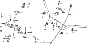 XL350 Handlebar + top bridge