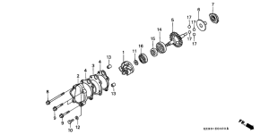 CR250R Водяная помпа