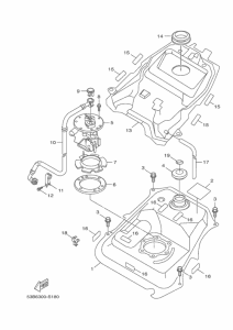 HW125 Топливный бак