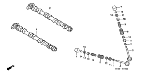 CBR900RR Распред вал / клапана