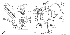 FSC600 (ABS) Front brake master cylinder (fsc600a'03-'...