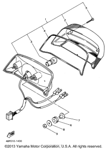 XJ600SH Фонарь