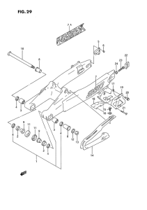 RM250 Маятник задний